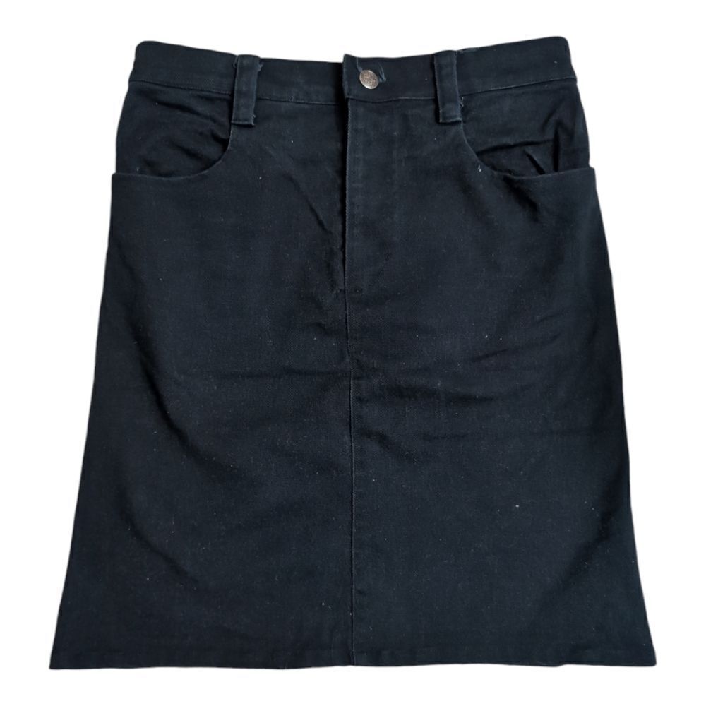 Oona black a-line denim skirt sz Small